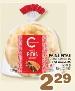 Marches Tradition COMPLIMENTS PITA BREADS offer