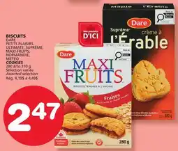 Marches Tradition DARE PETITS PLAISIRS ULTIMATE, SUPRÊME, MAXI-FRUITS, NORMANDIE, METEO COOKIES offer