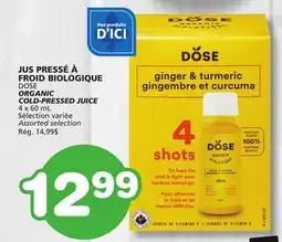 Marches Tradition DOSE ORGANIC COLD-PRESSED JUICE offer