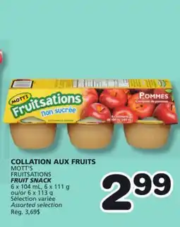 Marches Tradition MOTT'S FRUITSATIONS FRUIT SNACK offer
