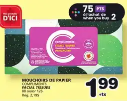 Marches Tradition COMPLIMENTS FACIAL TISSUES offer
