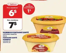 Provigo HUMMUS FONTAINE SANTÉ, 454 G | FONTAINE SANTÉ HUMMUS offer