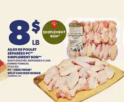 Provigo AILES DE POULET SÉPARÉES PC SIMPLEMENT BON | PC FREE FROM SPLIT CHICKEN WINGS offer