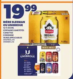 Provigo BIÈRE SLEEMAN OU UNIBROUE offer