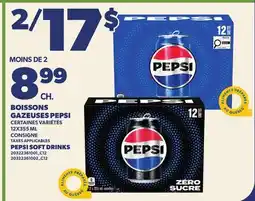 Provigo BOISSONS GAZEUSES PEPSI, 12X355 ML | PEPSI SOFT DRINKS offer