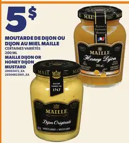 Provigo MOUTARDE DE DIJON OU DIJON AU MIEL MAILLE | MAILLE DIJON OR HONEY DIJON MUSTARD offer