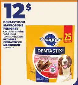 Provigo DENTASTIX OU MARROBONE PEDIGREE | PEDIGREE DENTASTIX OR MARROBONE, 100 G-1,9 KG offer