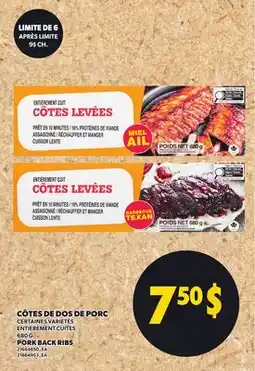 Provigo CÔTES DE DOS DE PORC, 680 G | PORK BACK RIBS offer