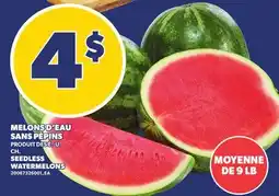 Provigo MELONS D'EAU SANS PÉPINS, 9 LB | SEEDLESS WATERMELONS offer