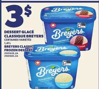 Provigo DESSERT GLACÉ CLASSIQUE BREYERS, 1,41 L | BREYERS CLASSIC FROZEN DESSERT offer