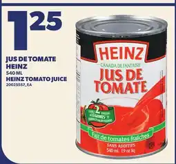 Provigo JUS DE TOMATE HEINZ, 540 ML | HEINZ TOMATO JUICE offer
