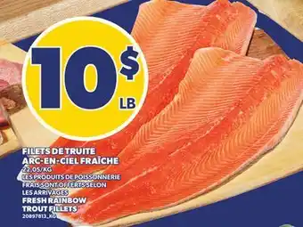 Provigo FILETS DE TRUITE ARC-EN-CIEL FRAÎCHE | FRESH RAINBOW TROUT FILLETS offer