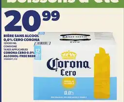 Provigo BIÈRE SANS ALCOOL 0,0% CERO CORONA, 12X355 ML | CORONA O.0% ALCOHOL-FREE BEER offer