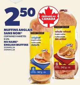 Provigo MUFFINS ANGLAIS SANS NOM , 6 UN. | NO NAME ENGLISH MUFFINS offer