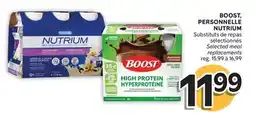 Brunet BOOST, PERSONNELLE NUTRIUM Substituts de repas sélectionnés offer