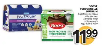 Brunet BOOST, PERSONNELLE NUTRIUM Substituts de repas sélectionnés offer