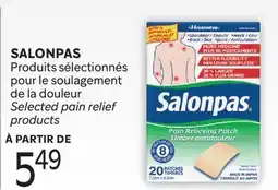 Brunet SALONPAS Produits sélectionnés pour le soulagement de la douleur offer