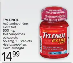 Brunet TYLENOL Acétaminophène, extra fort offer