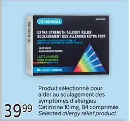 Brunet Produit sélectionné pour aider au soulagement des symptômes d'allergies Cétirizine offer