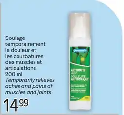 Brunet Soulage temporairement la douleur et les courbatures des muscles et articulations offer