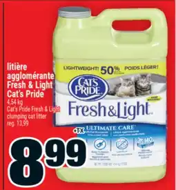 Super C litière agglomérante Fresh & Light Cat's Pride | Cat's Pride Fresh & Light clumping cat litter offer