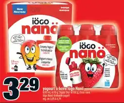 Super C yogourt à boire IögoNanö | IögoNanö drinkable yogurt offer