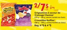 Super C Grignotines à saveur de fromage Cheetos , Croustilles Ruffles offer