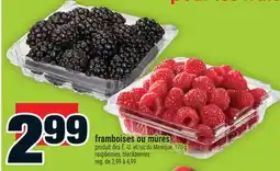 Super C framboises ou mûres | raspberries, blackberries offer