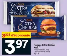 Super C fromage Extra Cheddar Kraft | Kraft Extra Cheddar cheese offer