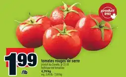 Super C tomates rouges de serre | hothouse red tomatoes offer