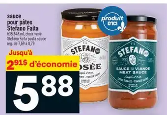 Super C sauce pour pâtes Stefano Faita | StefanoFaita pasta sauce offer