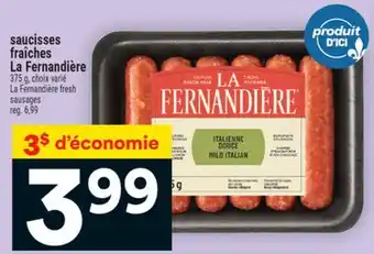 Super C saucisses fraîches La Fernandière | LaFernandière fresh sausages offer