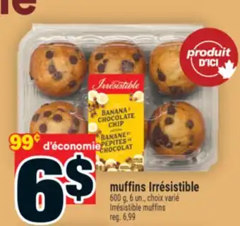 Super C muffins Irrésistible | Irrésistible muffins offer