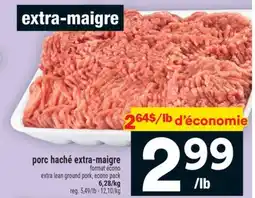 Super C porc haché extra-maigre | extra lean ground pork offer