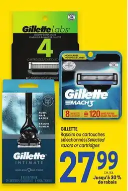 Uniprix GILLETTE Rasoirs ou cartouches offer