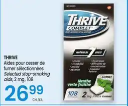 Uniprix THRIVE Aides pour cesser de fumer sélectionnées/Selected stop-smoking aids offer