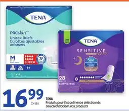 Uniprix TENA Produits pour l'incontinence sélectionnés offer