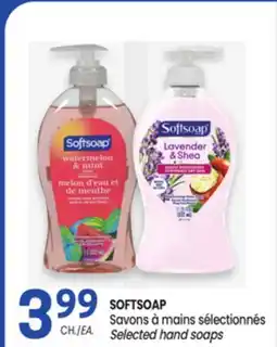Uniprix SOFTSOAP Savons à mains sélectionnés/ Selected hand soaps offer