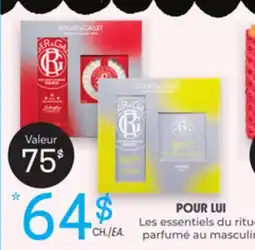Uniprix POUR LUI Les essentiels du ritue parfumé au masculin offer