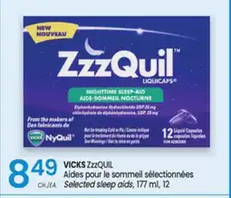 Uniprix VICKS ZzzQUIL Aides pour le sommeil sélectionnées / Selected sleep aids offer