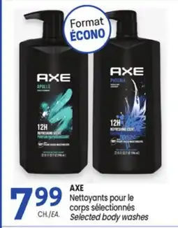 Uniprix AXE Nettoyants pour le corps sélectionnés Selected body washes offer