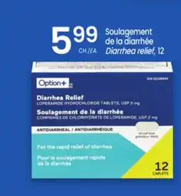 Uniprix Soulagement de la diarrhée / Diarrhea relief, 12 offer