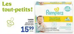 Uniprix PAMPERS Lingettes sélectionnées /Selected wipes offer