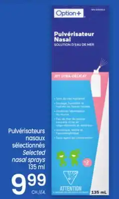 Uniprix Pulvérisateurs nasaux sélectionnés / Selected nasal sprays offer