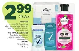 Proxim DEGREE, HERBAL ESSENCES, IVORY offer