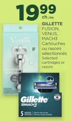 Proxim GILLETTE Selected cartridges or razors offer