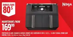 Canadian Tire NINJA 6-IN-1 DUAL ZONE AIR FRYER, 9.5L offer
