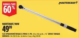 Canadian Tire MASTERCRAFT 1⁄2˝ DRIVE TORQUE WRENCH offer