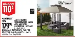 Canadian Tire SPRINGDALE GAZEBO WITH TWO-TIER POLYESTER FABRIC CANOPY offer
