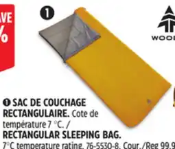 Canadian Tire WOODS RECTANGULAR SLEEPING BAG offer
